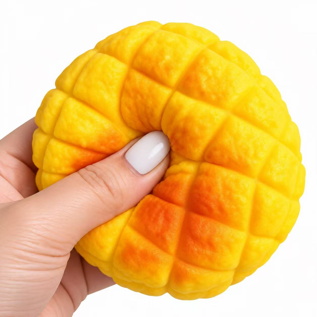 Mango Squishy full view showing detailed realistic mango surface