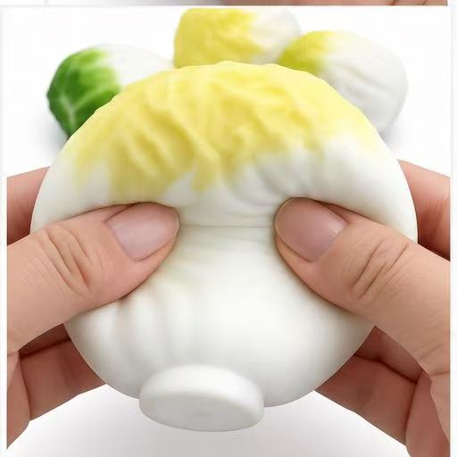 Crunchy Cabbage Squishy - product flat lay on white background